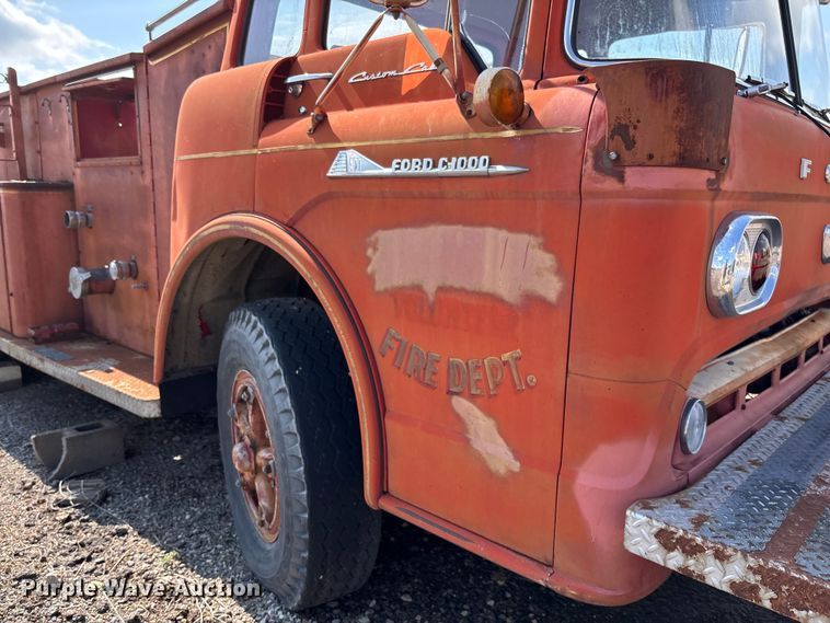image for item EV3115 1959 Ford C-1000 pumper fire truck