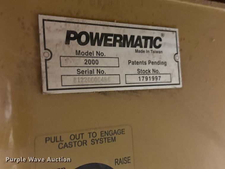 image for item EV3141 Powermatic 2000 table saw