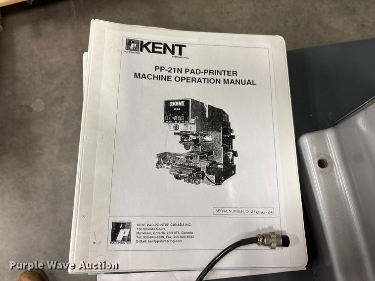 image for item EV3145 Kent PP-21NC-2S pad printer