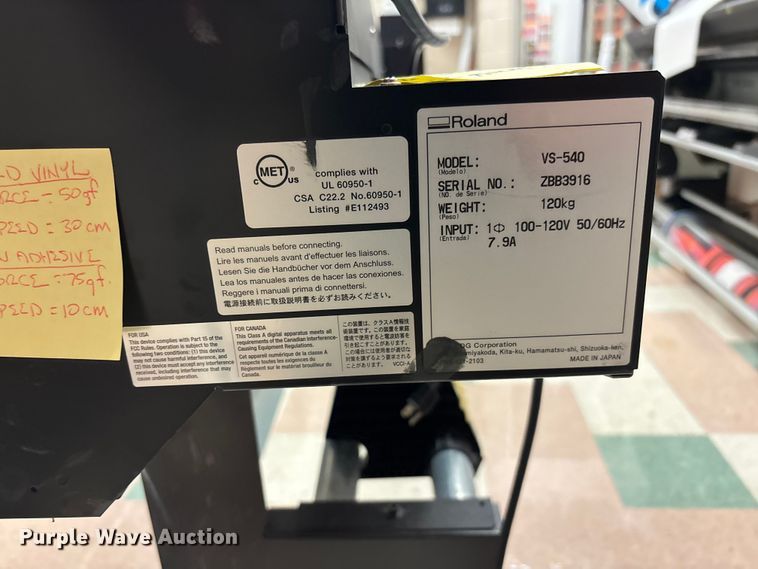image for item EV3147 Roland VS-540 printer