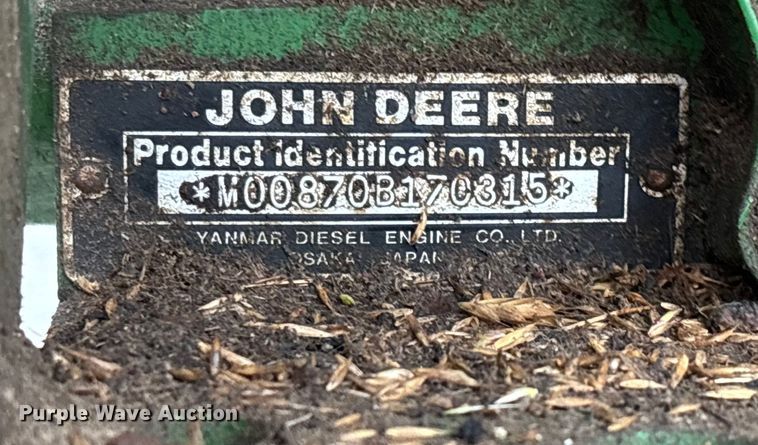 image for item EV3162 1998 John Deere 870 tractor