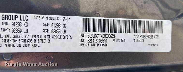 image for item EV3201 2014 Dodge Charger Police 