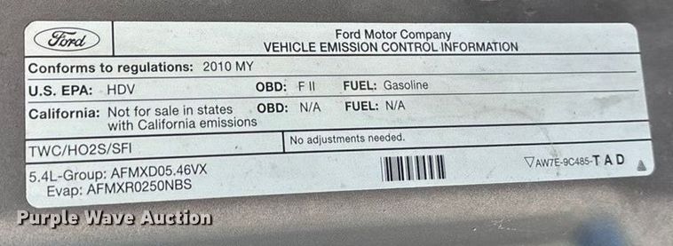 image for item EV3207 2010 Ford F250 Super Duty Crew Cab pickup truck