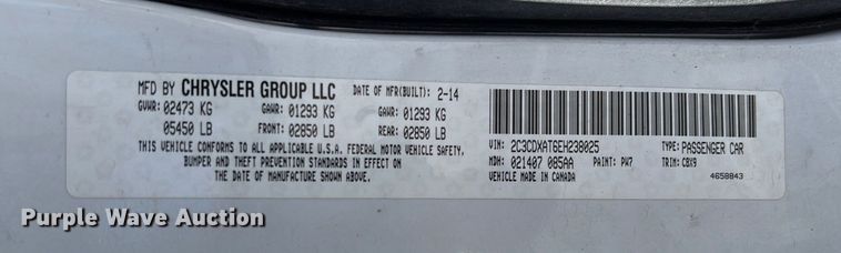 image for item EV3208 2014 Dodge Charger Police 