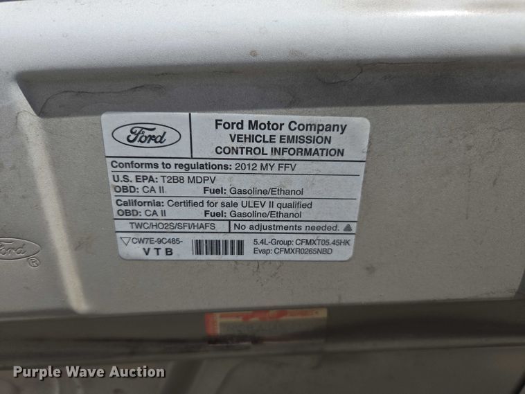 image for item EV5405 2012 Ford E350 van