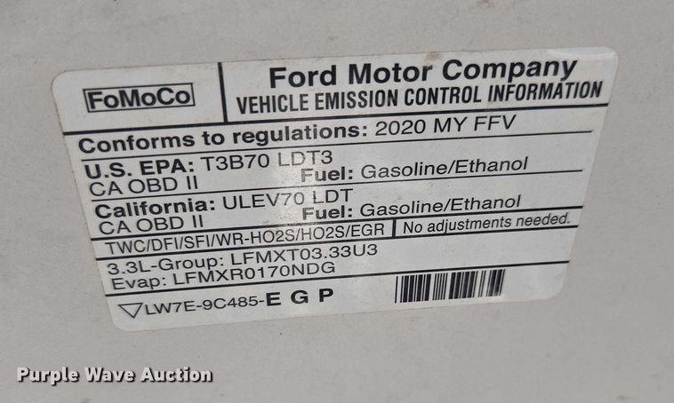 image for item EV5409 2020 Ford Explorer Police Interceptor SUV