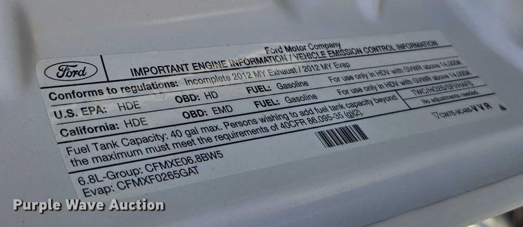 image for item EV5419 2012 Ford F550 bucket truck