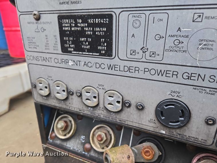 image for item EV5424 Miller Legend welder/generator