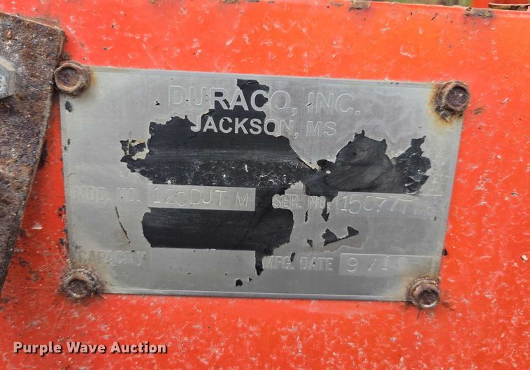 image for item EV5428 Duraco DuraPatcher 125DJTM pothole patcher bed