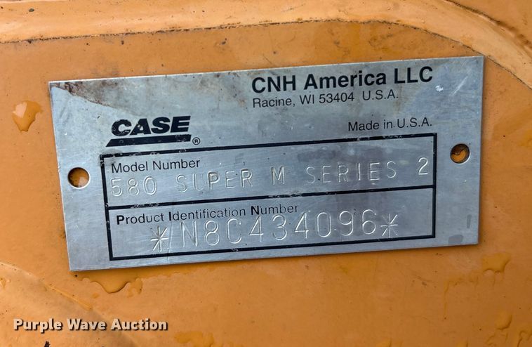 image for item FI0017 2008 Case 580 Super M Series 2 backhoe