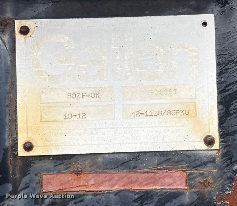 image for item FI0018 1995 International 4900 dump truck