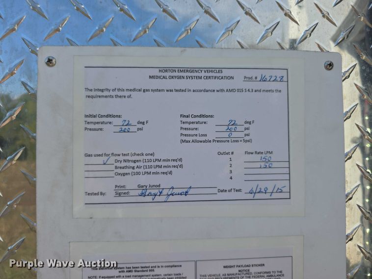 image for item FI0565 2015 Ford E450 ambulance