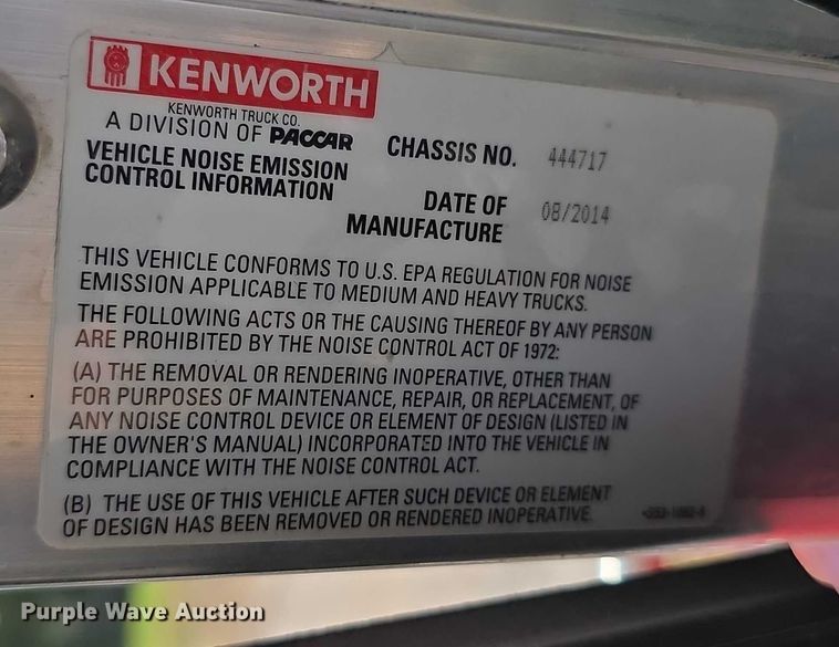 image for item FI0566 2015 Kenworth  T470 dump truck