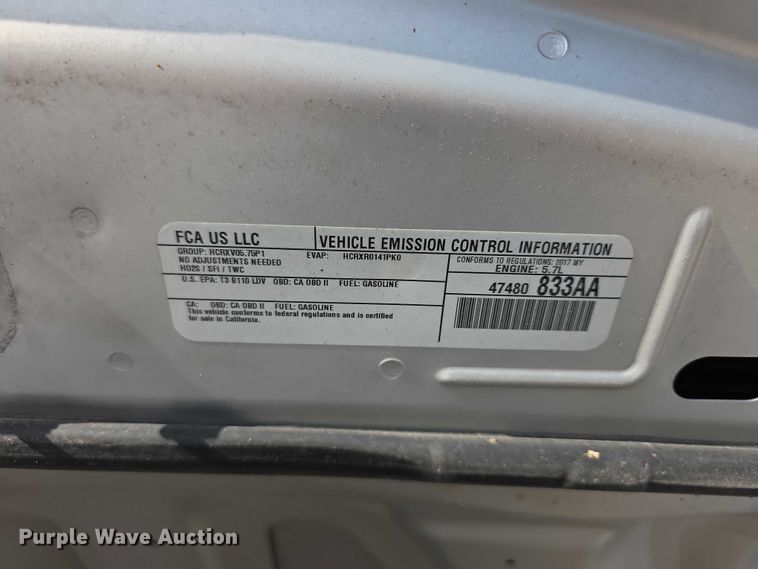 image for item FI0588 2017 Dodge  Charger Police 