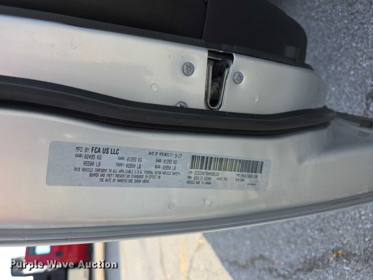 image for item FI0588 2017 Dodge  Charger Police 