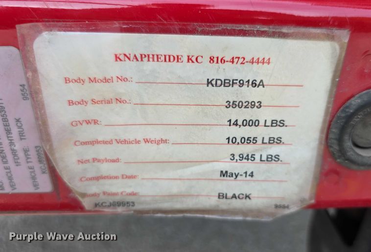 image for item FI0589 2014 Ford F350 Super Duty  dump bed pickup truck