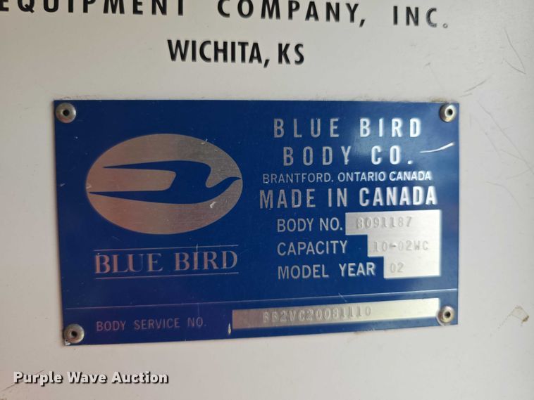 image for item FI0611 2002 Chevrolet Express G3500 school bus