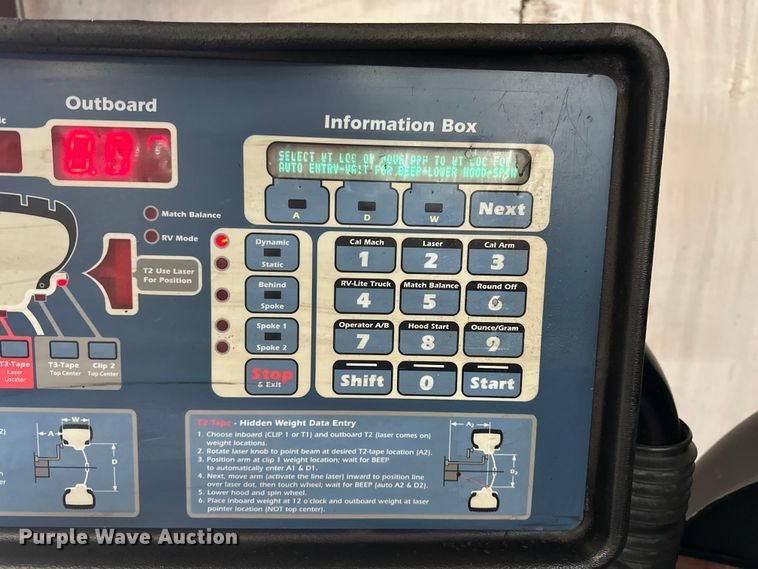 image for item DF8629 (2) Coats 1250 tire balance machines
