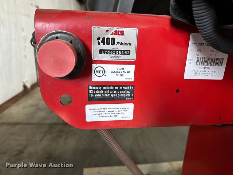 image for item DF8631 Coats 1400 tire balancer