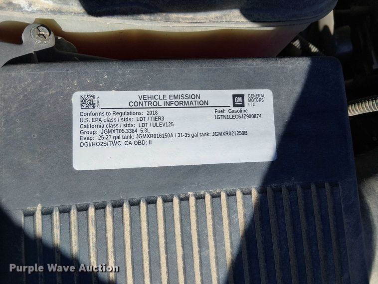 image for item DJ7888 2018 GMC Sierra 1500 pickup truck