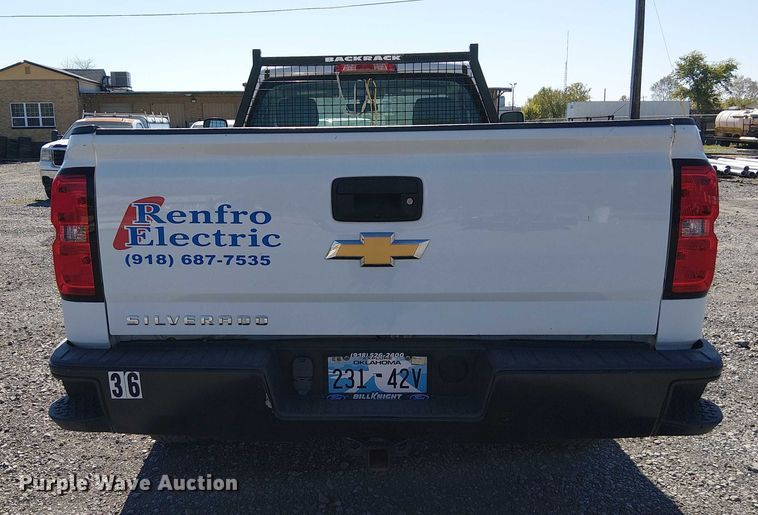 image for item DJ7890 2018 Chevrolet Silverado 1500 pickup truck