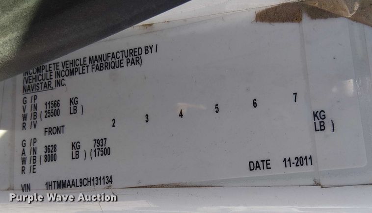 image for item DJ7896 2012 International 4300 flatbed truck