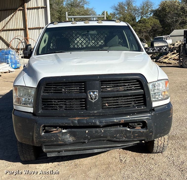 image for item DK0020 2012 Dodge RAM 3500 flatbed pickup truck