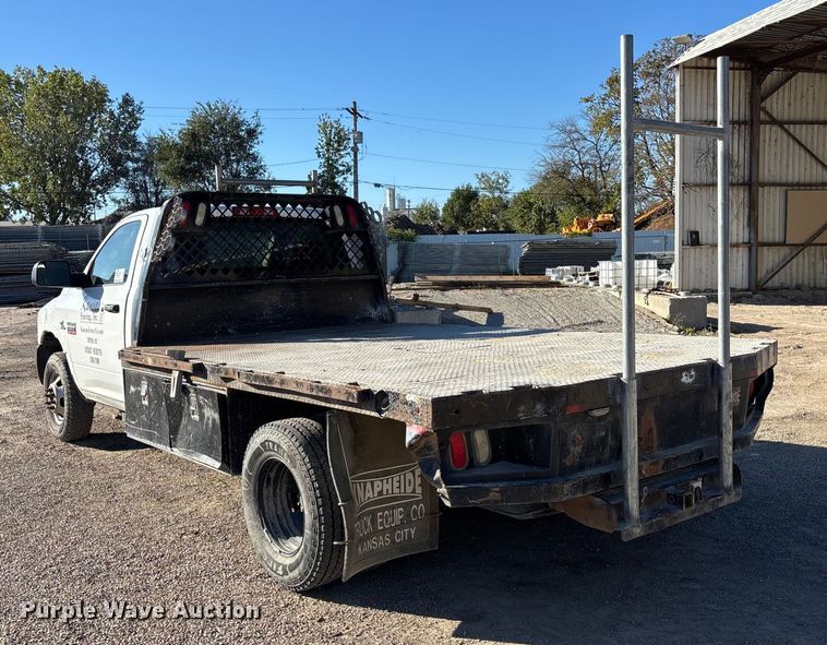 image for item DK0020 2012 Dodge RAM 3500 flatbed pickup truck