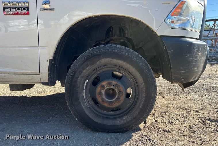 image for item DK0020 2012 Dodge RAM 3500 flatbed pickup truck