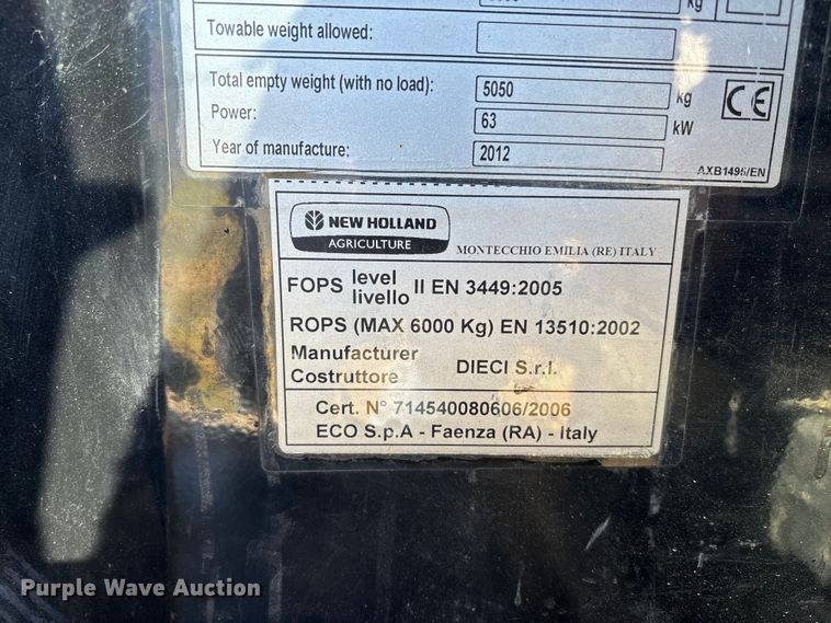 image for item DK0041 2012 New Holland LM5020 telehandler