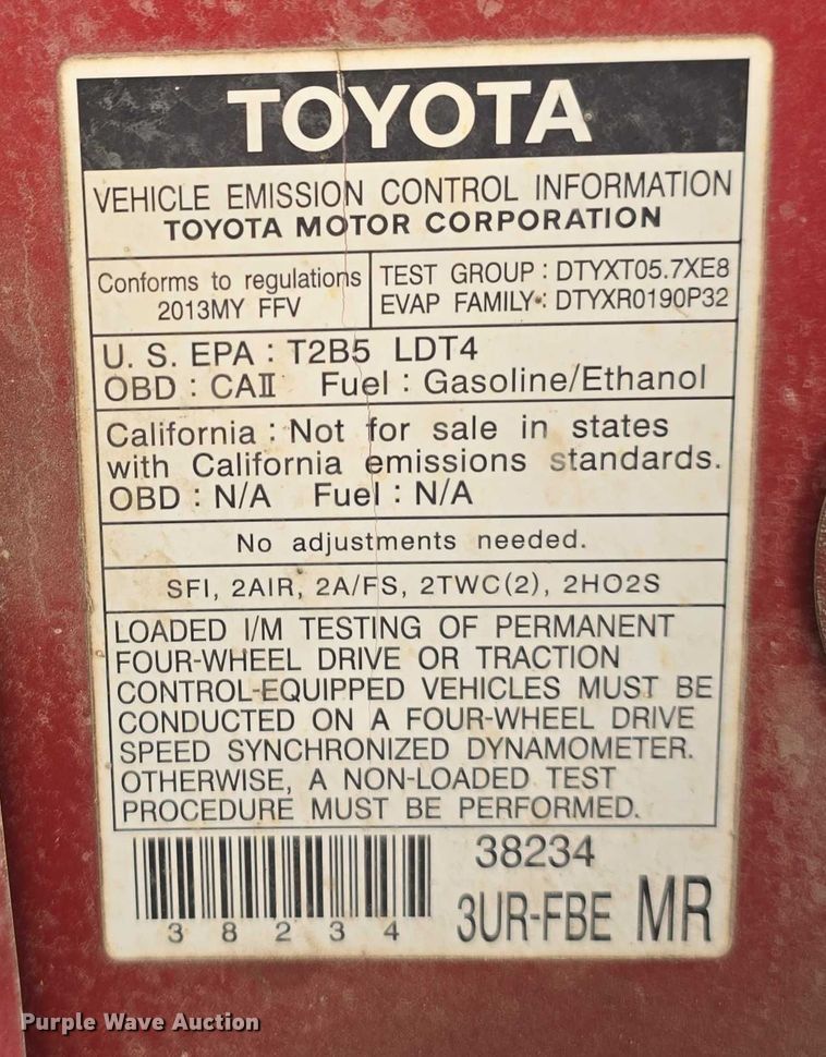 image for item DR3936 2013 Toyota Tundra Limited CrewMax pickup truck