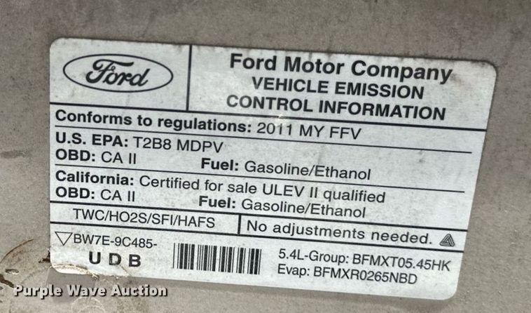 image for item DT6253 2011 Ford E350 Super Duty van
