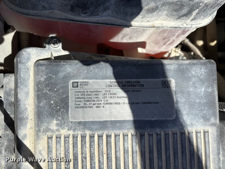 image for item DU1412 2015 Chevrolet Silverado 1500 pickup truck