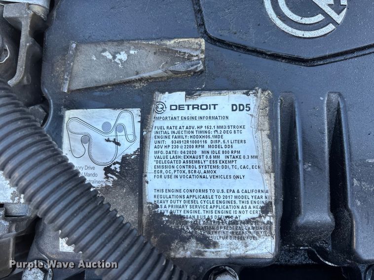 image for item DU1434 2019 Freightliner M2 flatbed truck