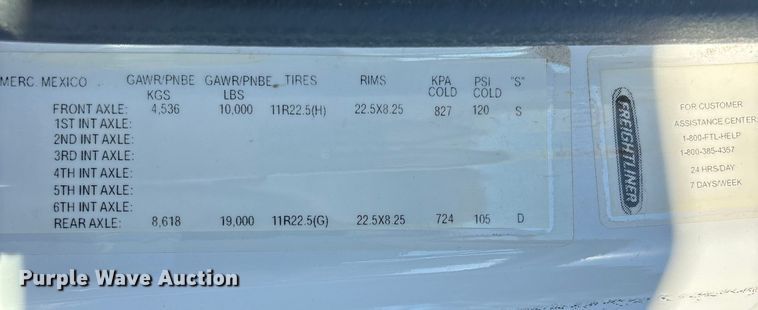 image for item DU1434 2019 Freightliner M2 flatbed truck