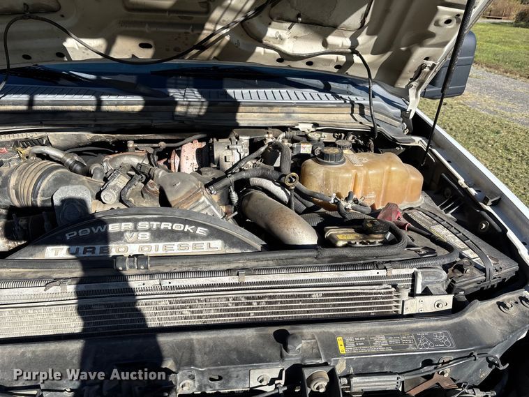 image for item DU1490 2009 Ford F350 Super Duty XL flatbed pickup truck