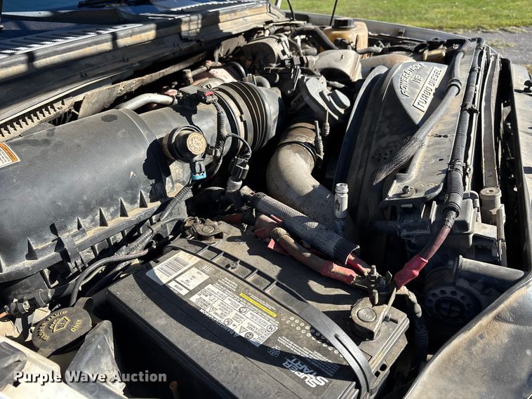 image for item DU1490 2009 Ford F350 Super Duty XL flatbed pickup truck