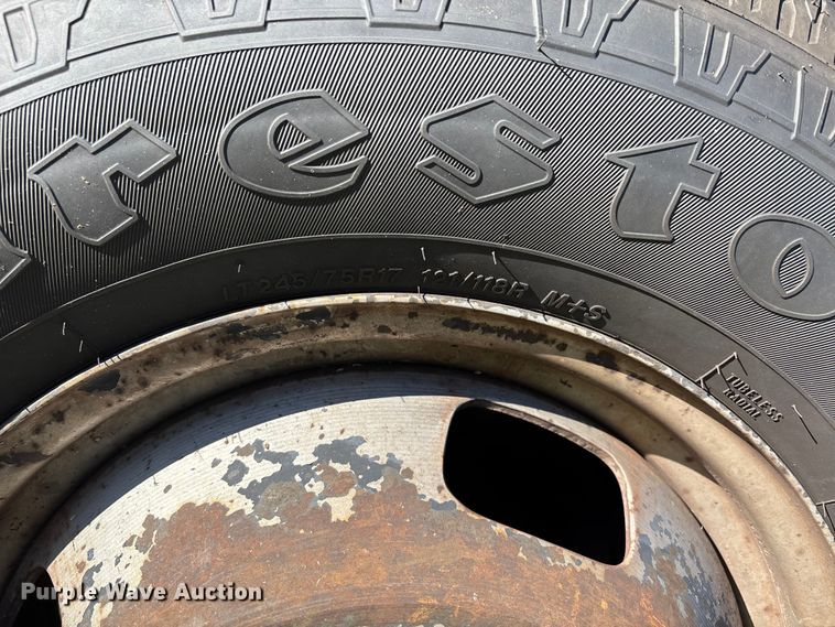 image for item DU1490 2009 Ford F350 Super Duty XL flatbed pickup truck