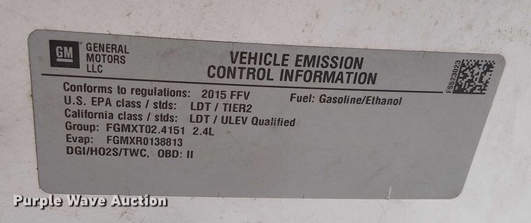 image for item DU3622 2015 Chevrolet Captiva SUV