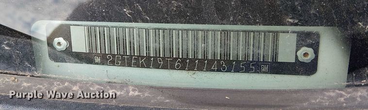 image for item DU3623 2001 GMC Sierra 1500 Ext. Cab pickup truck