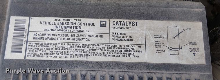 image for item DU3624 2005 Chevrolet Suburban 1500 SUV