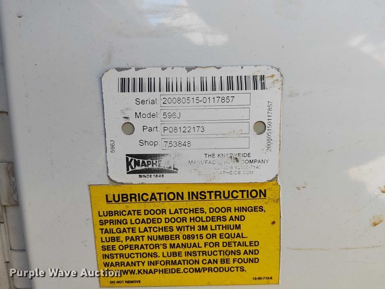 image for item DU3675 2008 Ford F250  utility bed pickup truck