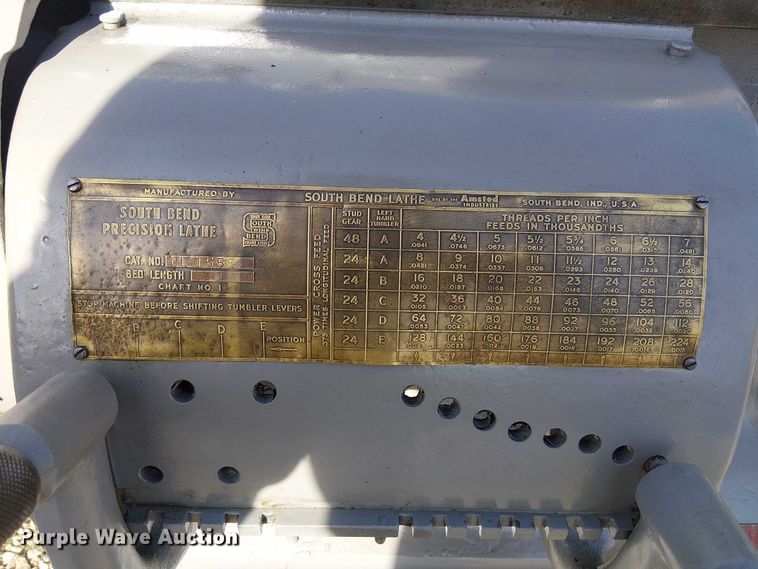 image for item DU3678 South Bend CL155E  lathe