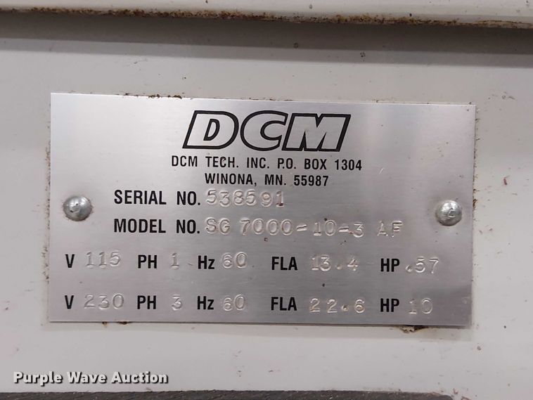 image for item DU3715 DCM SG-7000-10-3 AF flywheel grinder