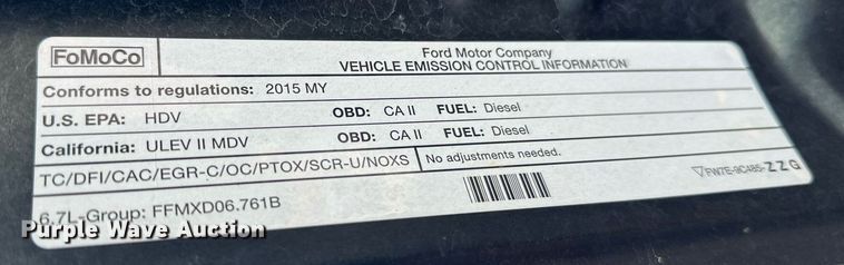 image for item DW4269 2015 Ford F350 Super Duty Crew Cab pickup truck