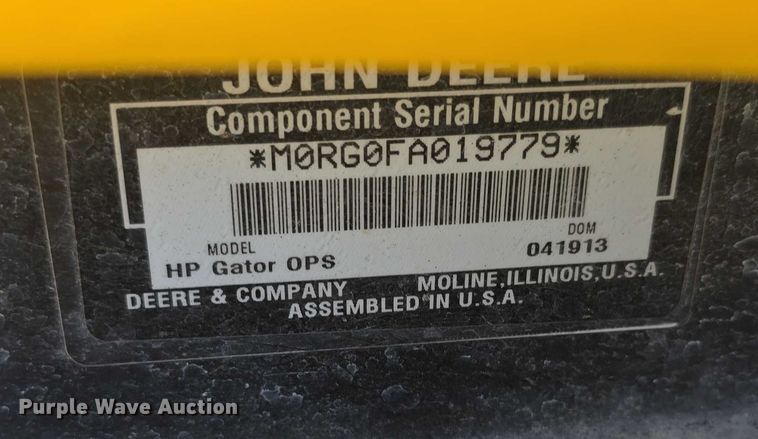 image for item DZ6461 2013 John Deere 855D Gator utility vehicle