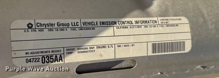 image for item EA1952 2013 RAM 2500 Crew Cab pickup truck