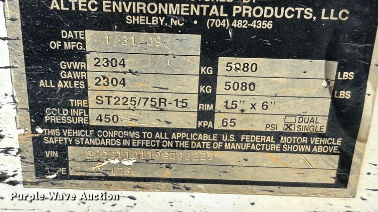 image for item EA7593 2009 Altec Altec wood chipper