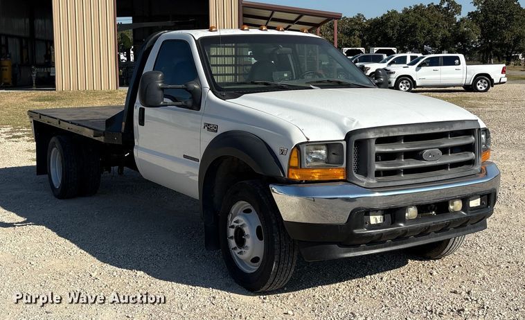 image for item EA7596 1999 Ford F450 flatbed truck