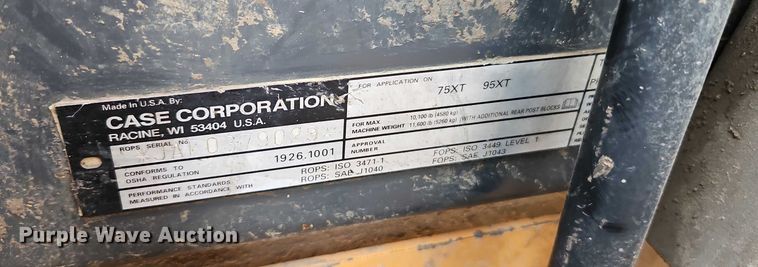 image for item EB8369 2002 Case 75XT skid steer loader